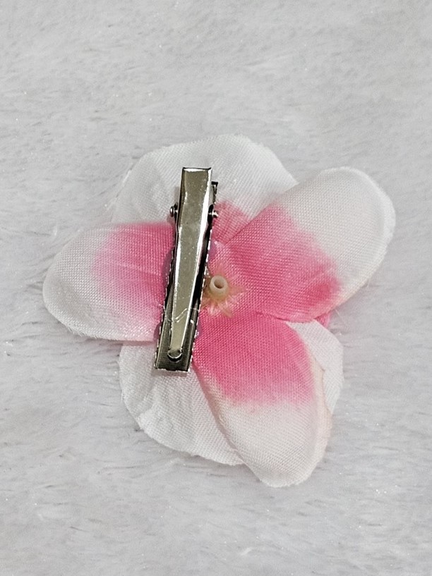 1 Women Hair Clip Pink Flower (2)
