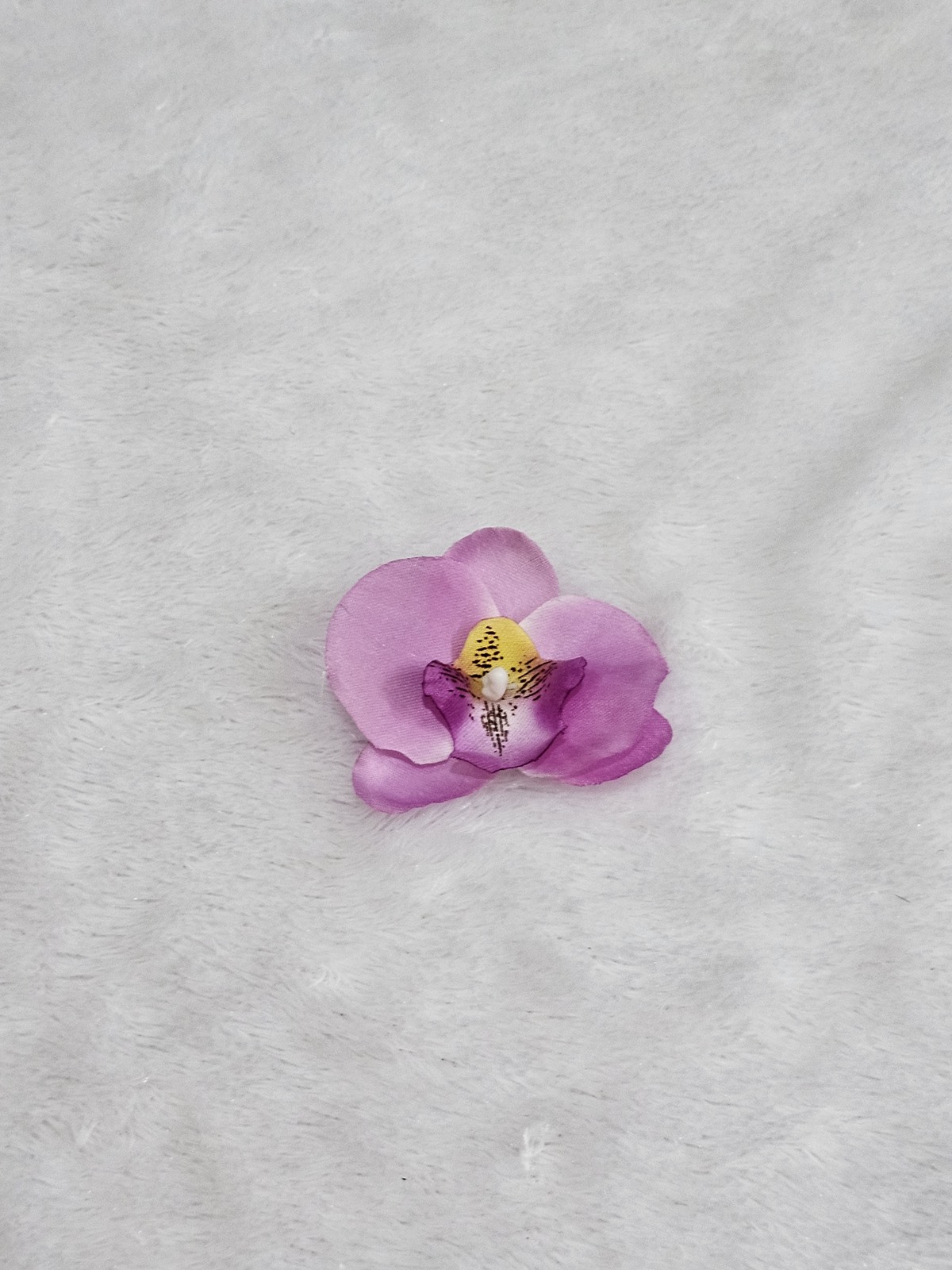 2 Women Hair Clip Violet Flower (1)